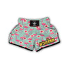 Tropical Flamingo Hibiscus Hawaiian Floral Pattern Print Muay Thai Boxing Shorts-grizzshop