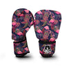 Tropical Flamingo Palm Leaves Hawaiian Floral Pattern Print Boxing Gloves-grizzshop