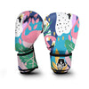 Tropical Flamingo Palm Leaves Hawaiian Pattern Print Boxing Gloves-grizzshop