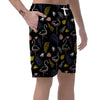 Tropical Flamingo Print Men's Shorts-grizzshop