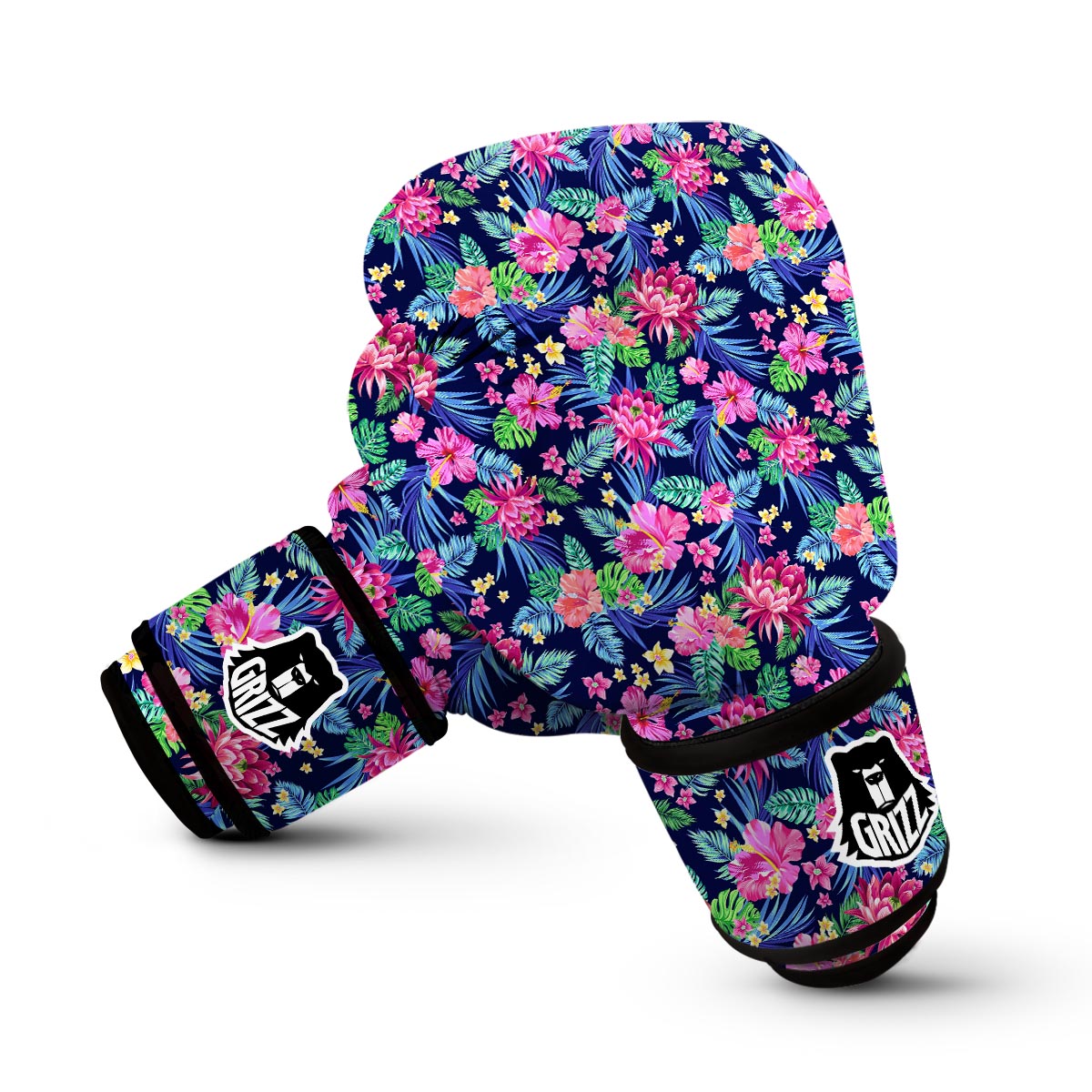 Tropical Floral Boxing Gloves-grizzshop