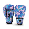 Tropical Floral Hawaiian Palm Leaves Pattern Print Boxing Gloves-grizzshop