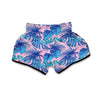 Tropical Floral Hawaiian Palm Leaves Pattern Print Muay Thai Boxing Shorts-grizzshop