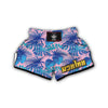 Tropical Floral Hawaiian Palm Leaves Pattern Print Muay Thai Boxing Shorts-grizzshop