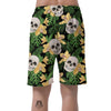 Tropical Floral Skull Men's Shorts-grizzshop