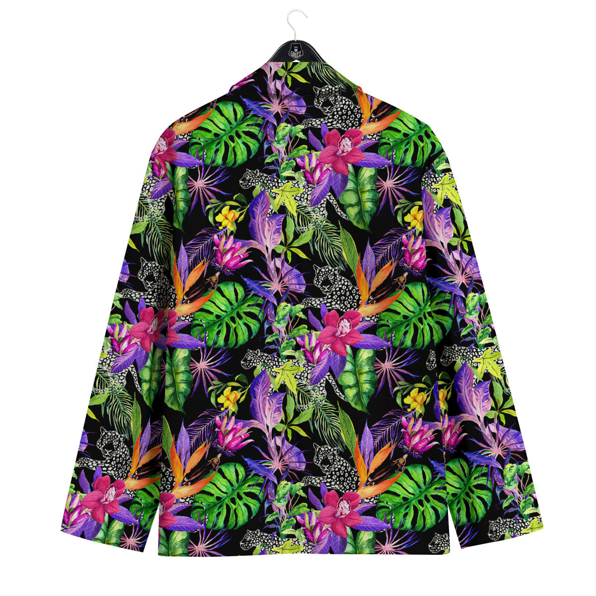 Tropical Flower Leaf Light Print Pattern Men's Sport Coat-grizzshop