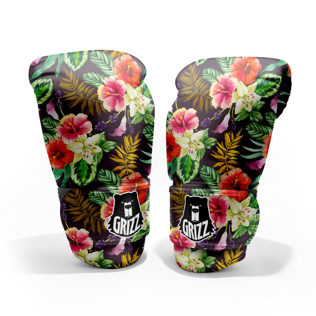 Tropical Hawaii Colorful Print Pattern Sparring Gloves-grizzshop