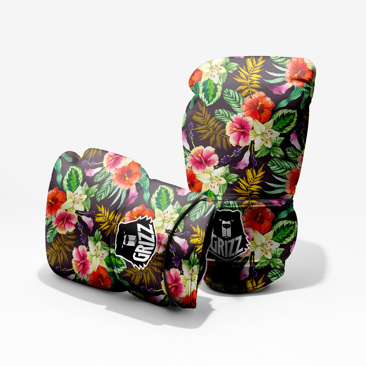 Tropical Hawaii Colorful Print Pattern Sparring Gloves-grizzshop