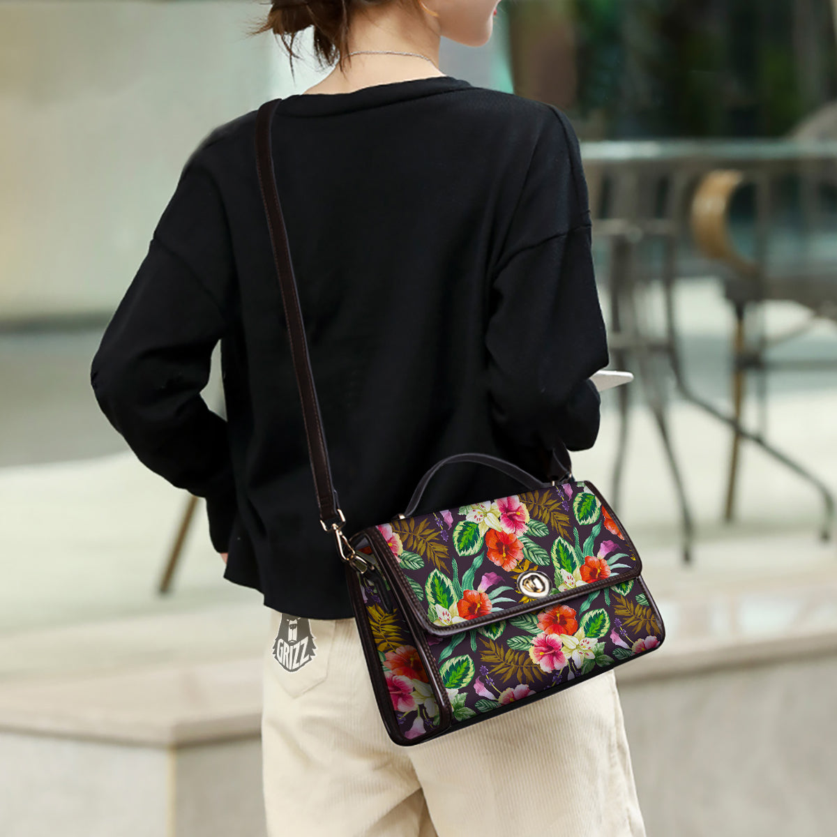 Tropical Hawaii Colorful Print Pattern Women's Satchel Bag-grizzshop
