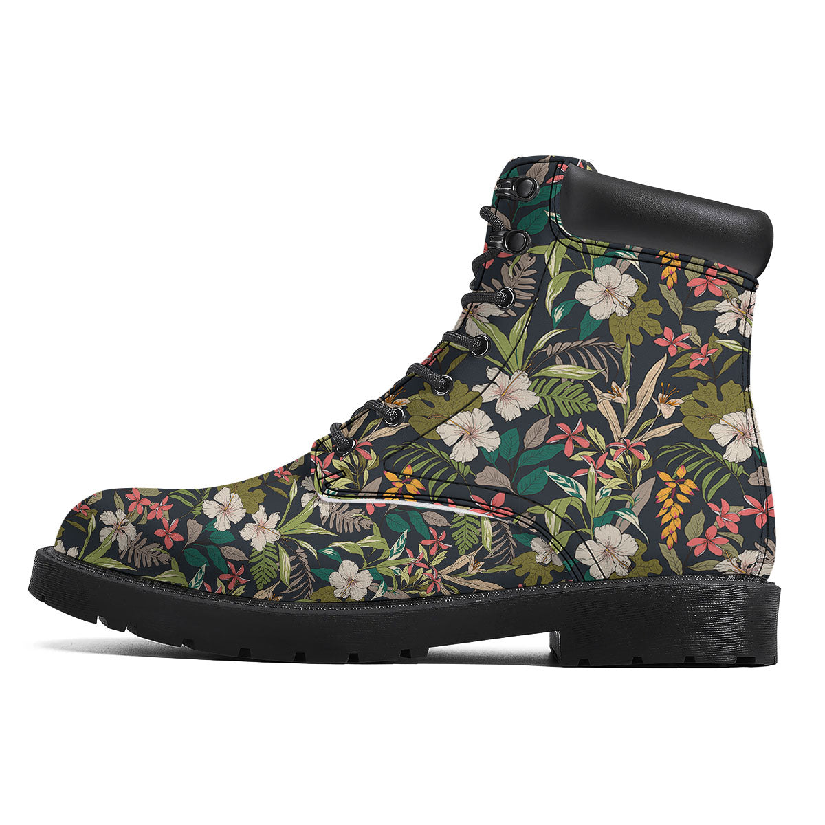Tropical Hawaiian Aloha Print Pattern Boots-grizzshop