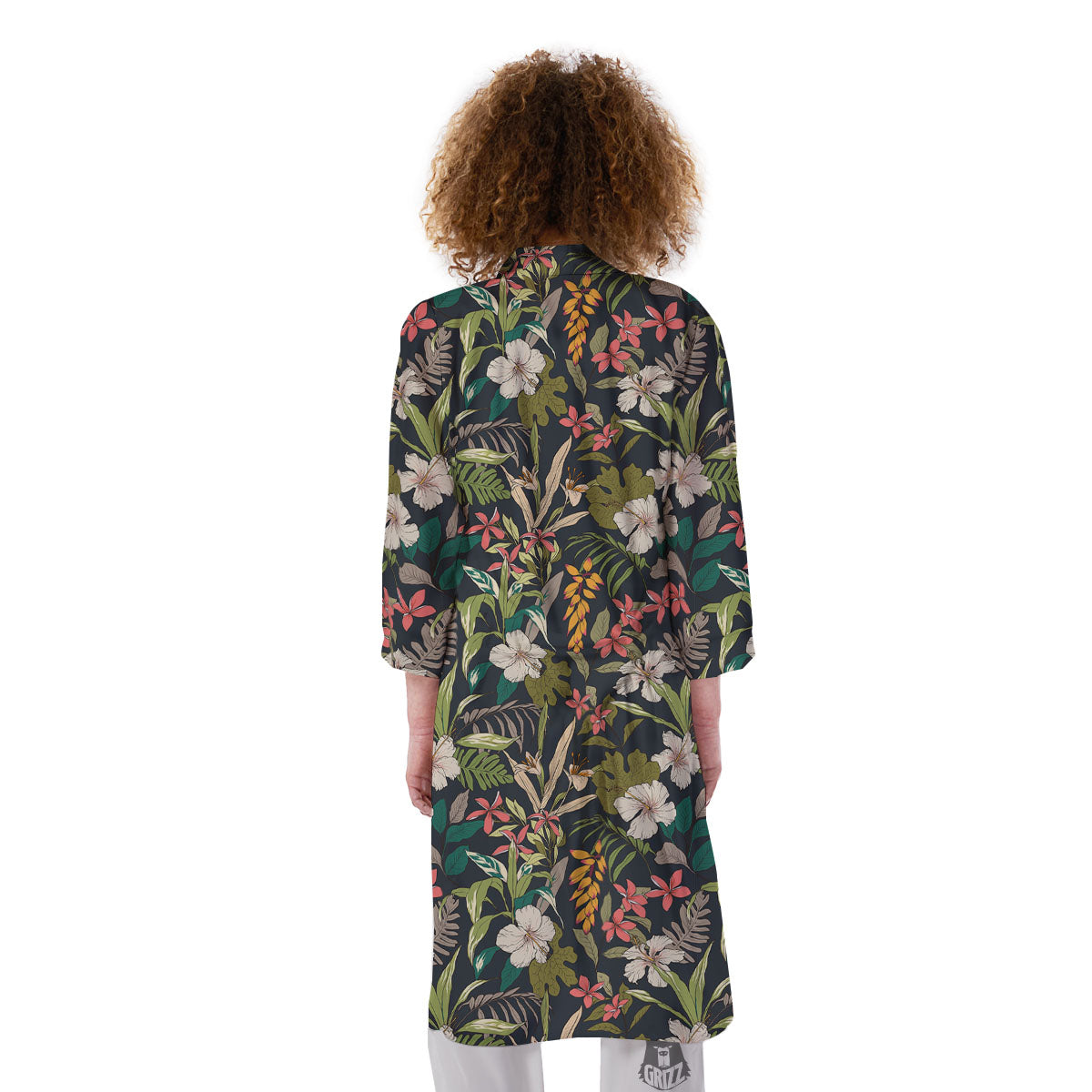 Tropical Hawaiian Aloha Print Pattern Kimono-grizzshop