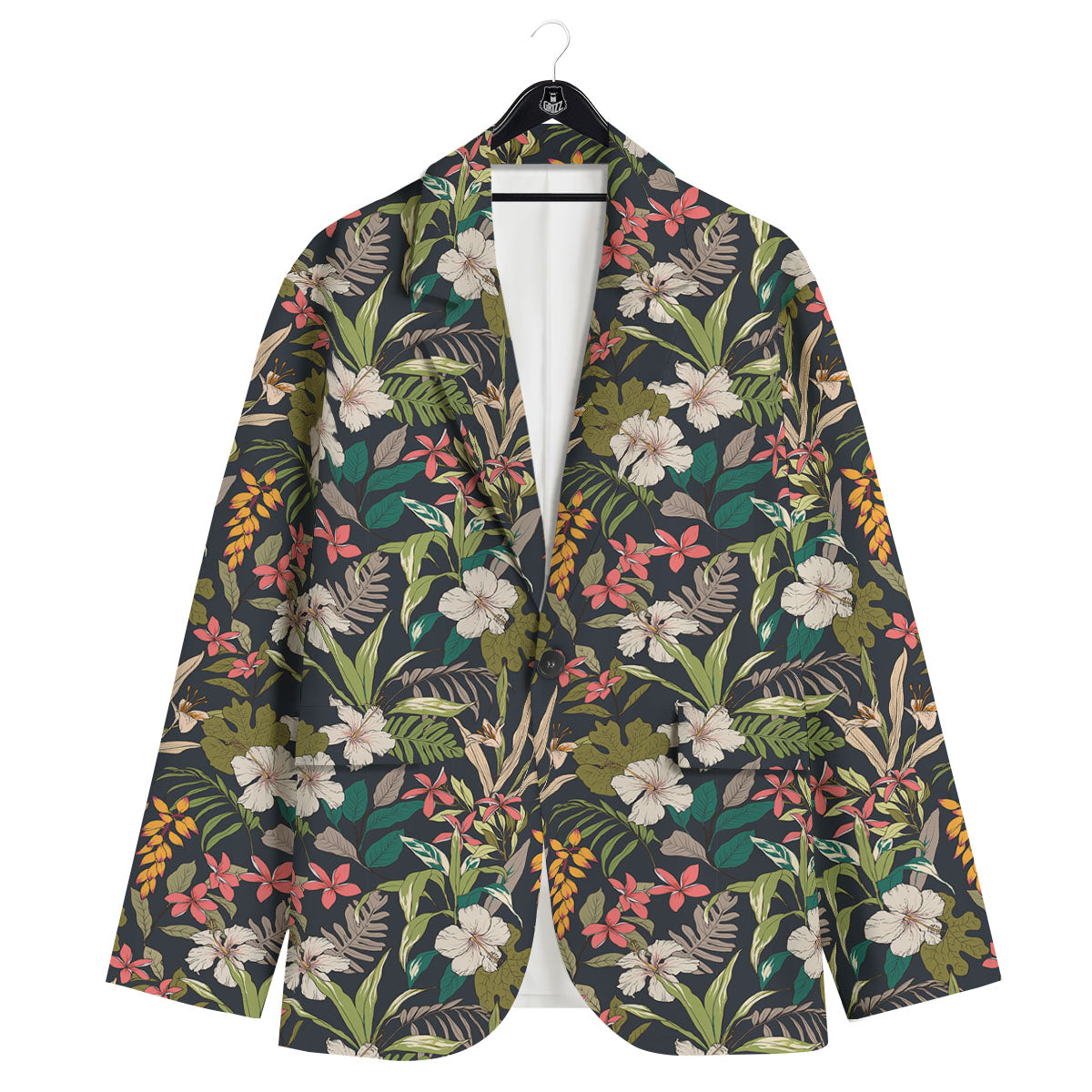 Tropical Hawaiian Aloha Print Pattern Men's Sport Coat-grizzshop