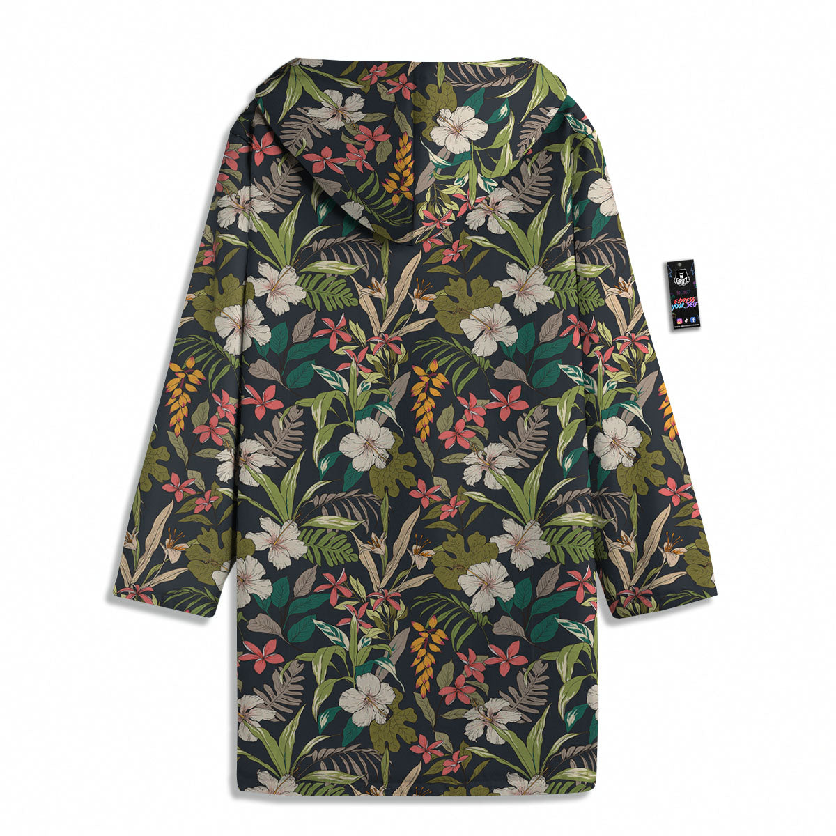 Tropical Hawaiian Aloha Print Pattern Men's Windbreaker Jacket-grizzshop