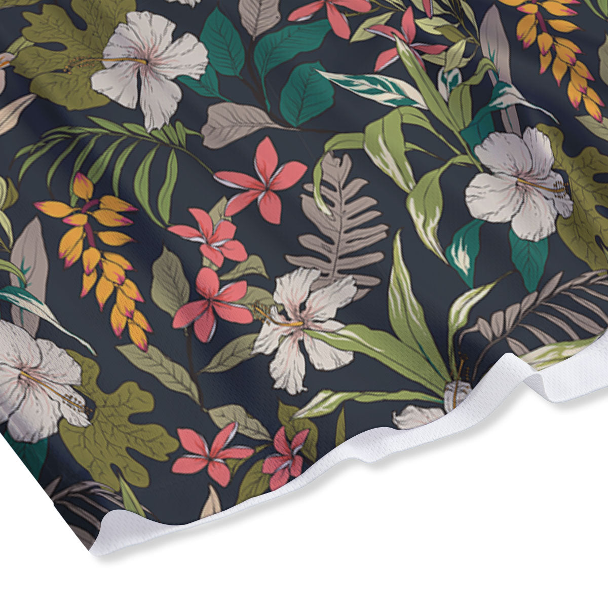 Tropical Hawaiian Aloha Print Pattern Mesh Shorts