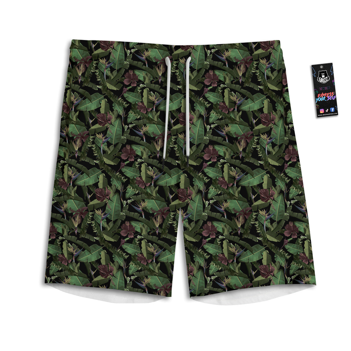 Tunnel Lights Teal And Pink Print Men's Athletic Shorts