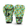 Tropical Hawaiian Hibiscus Pineapple Print Boxing Gloves-grizzshop