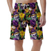 Tropical Hawaiian Skull Men's Shorts-grizzshop