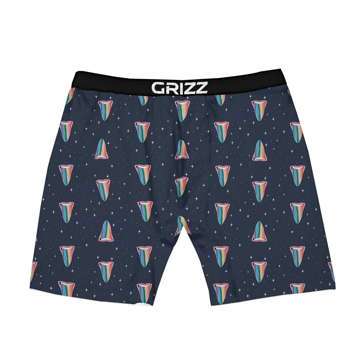 Tropical Hibiscus Blue Print Pattern Boxer Briefs-grizzshop