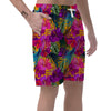 Tropical Hibiscus Flower Hawaiian Print Men's Shorts-grizzshop