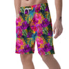 Tropical Hibiscus Flower Hawaiian Print Men's Shorts-grizzshop