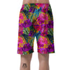 Tropical Hibiscus Flower Hawaiian Print Men's Shorts-grizzshop