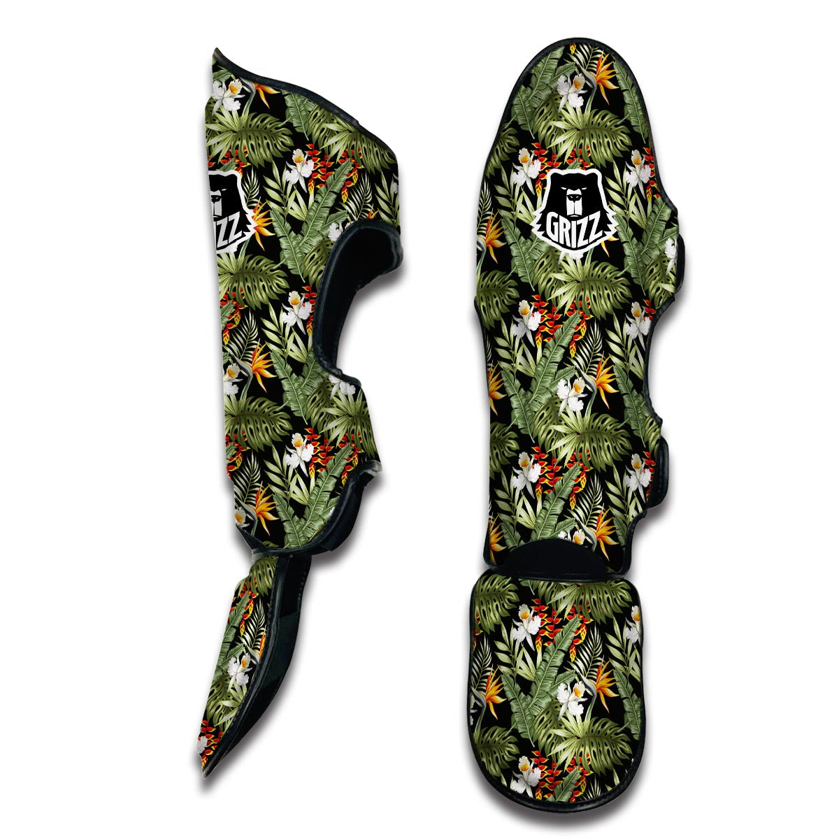 Tropical Jungle Muay Thai Shin Guards-grizzshop