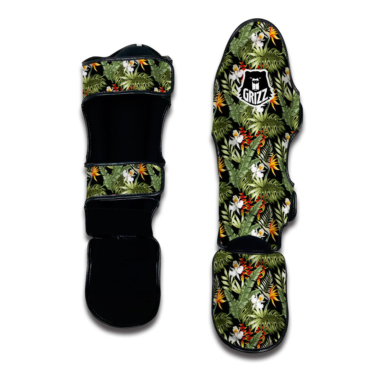 Tropical Jungle Muay Thai Shin Guards-grizzshop