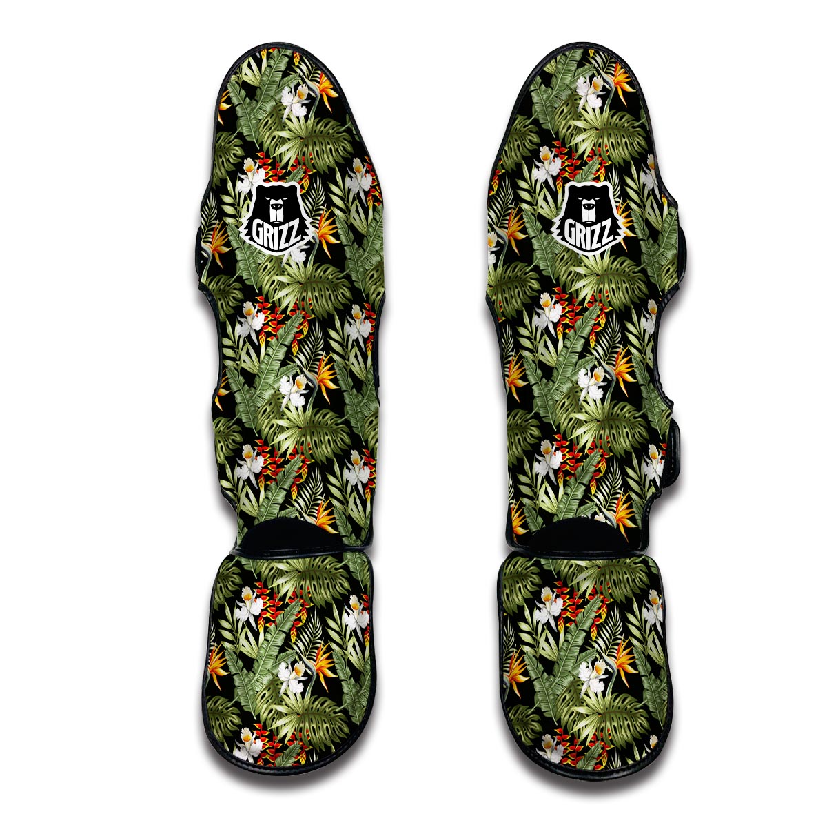 Tropical Jungle Muay Thai Shin Guards-grizzshop