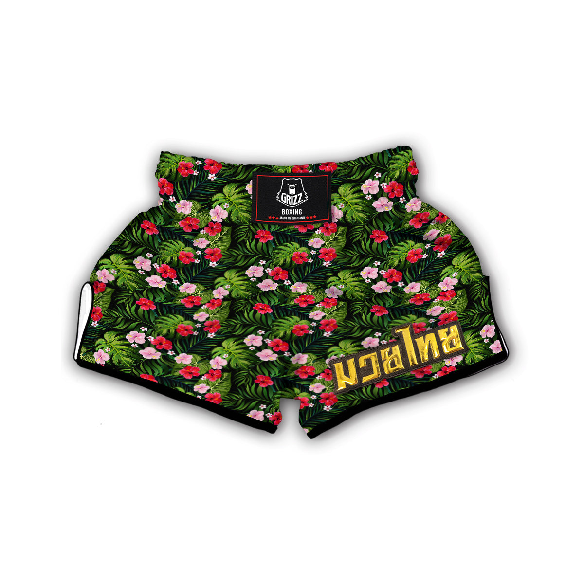 Tropical Jungle Palm Leave Muay Thai Boxing Shorts-grizzshop