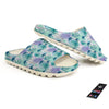 Tropical Leaf And Triangles Pastel Print Pattern Sandals-grizzshop