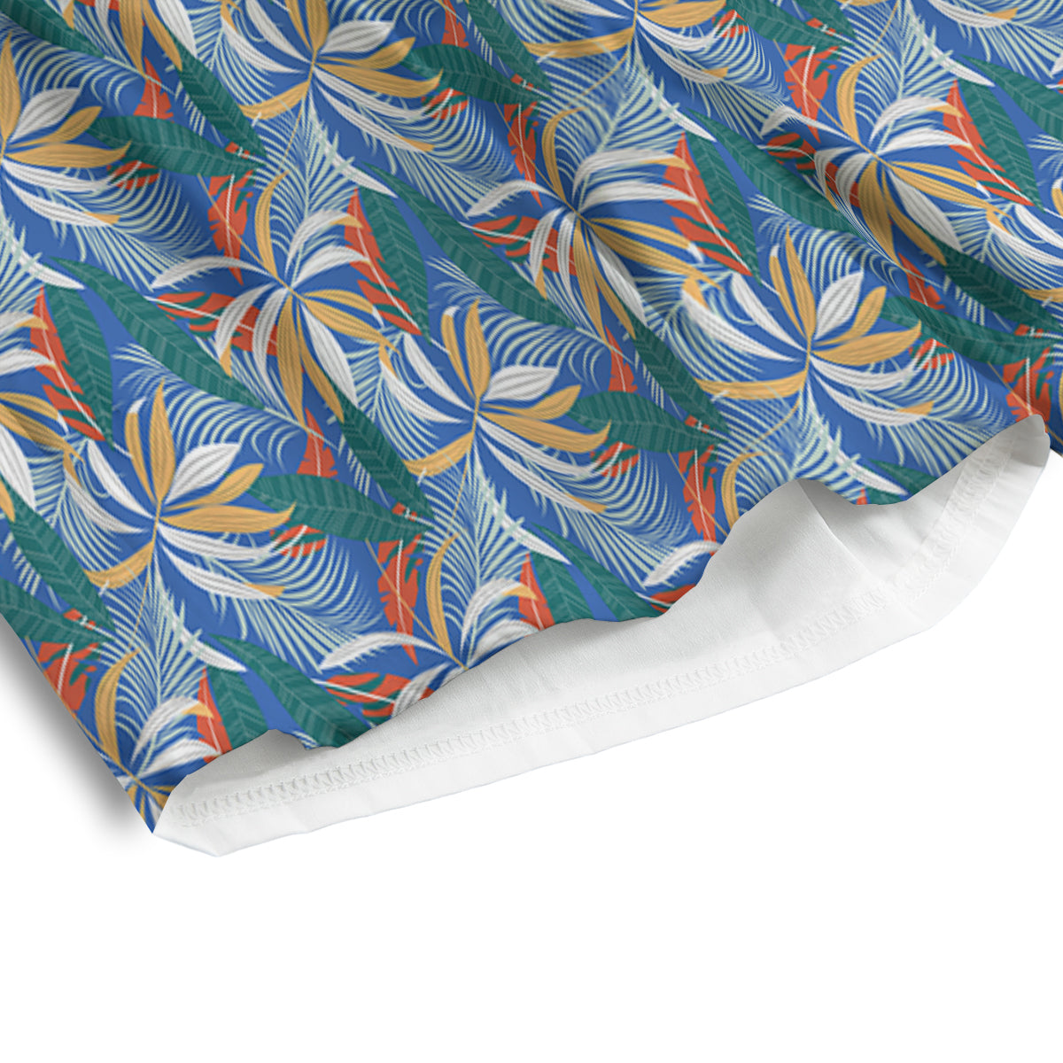 Tropical Leaf Colorful Print Pattern Men's Athletic Shorts