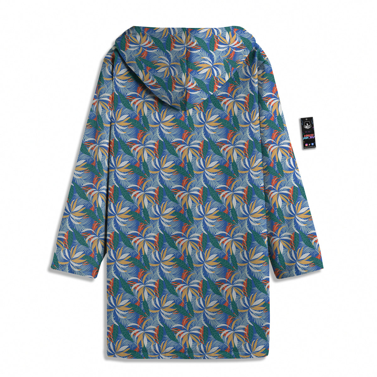 Tropical Leaf Colorful Print Pattern Men's Windbreaker Jacket
