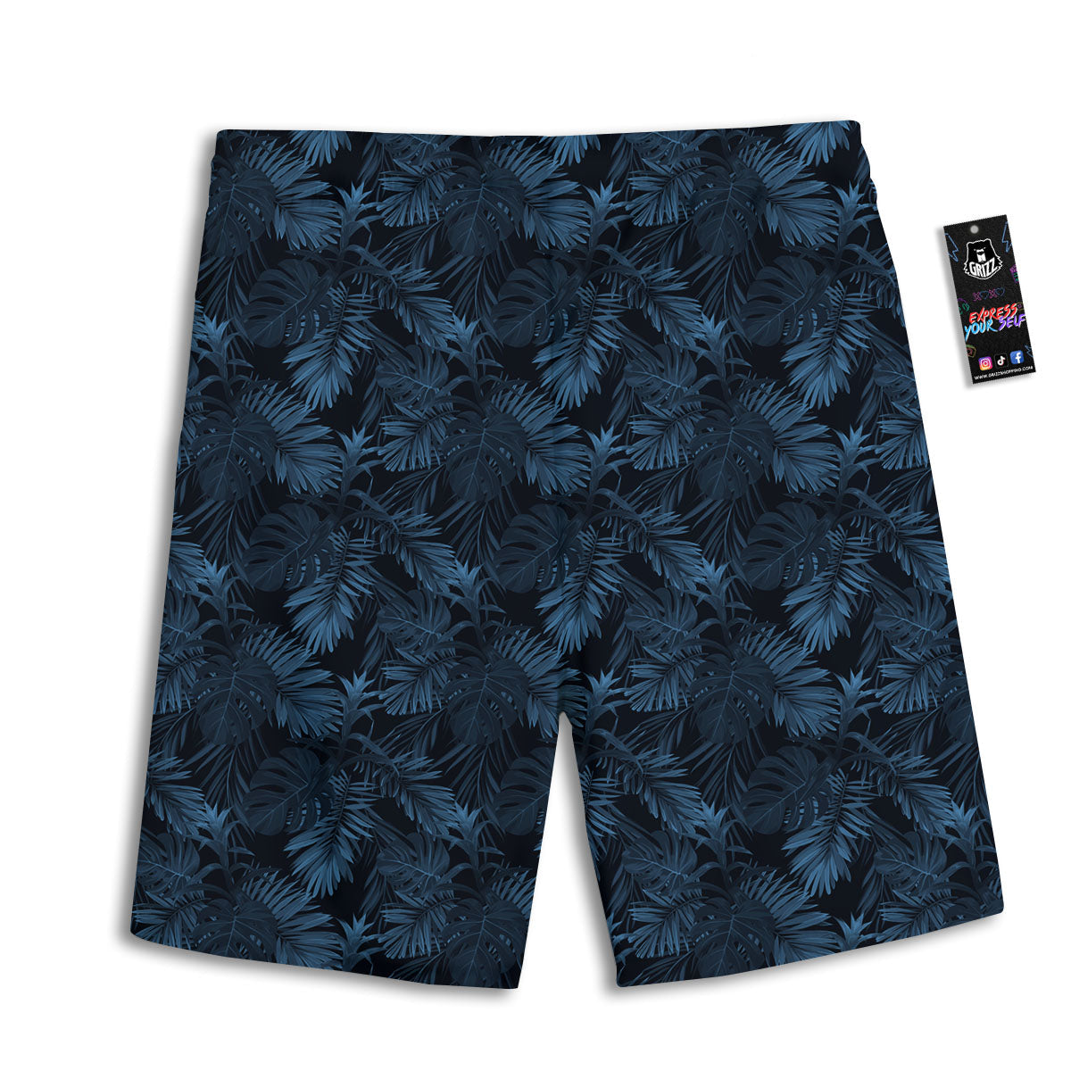 UFO Little Green Alien Print Pattern Men's Athletic Shorts