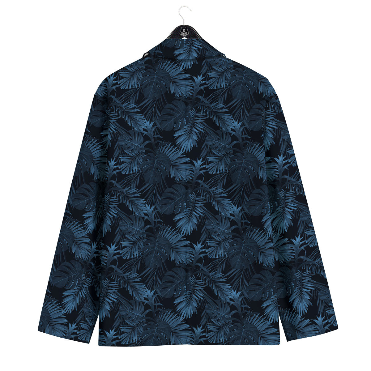Tropical Leaf Dark Print Pattern Men's Sport Coat-grizzshop