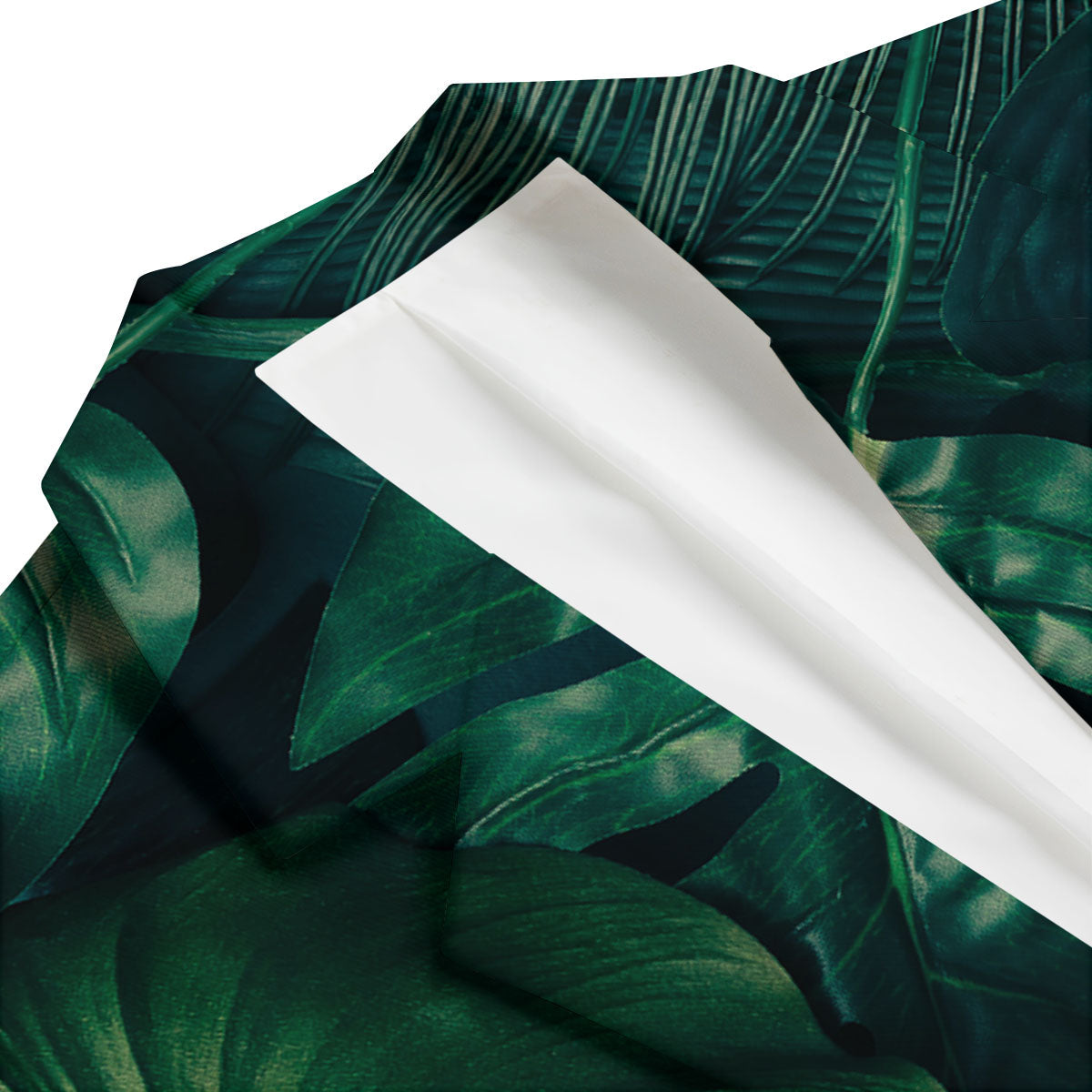 Tropical Leaf Natural Print Men's Blazer-grizzshop