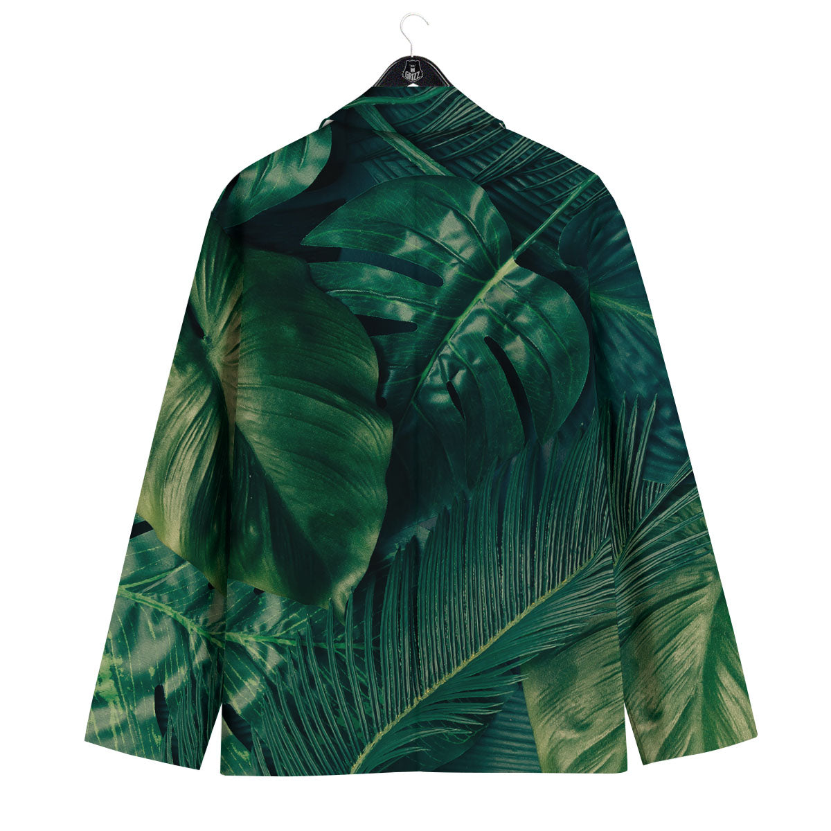 Tropical Leaf Natural Print Men's Sport Coat-grizzshop