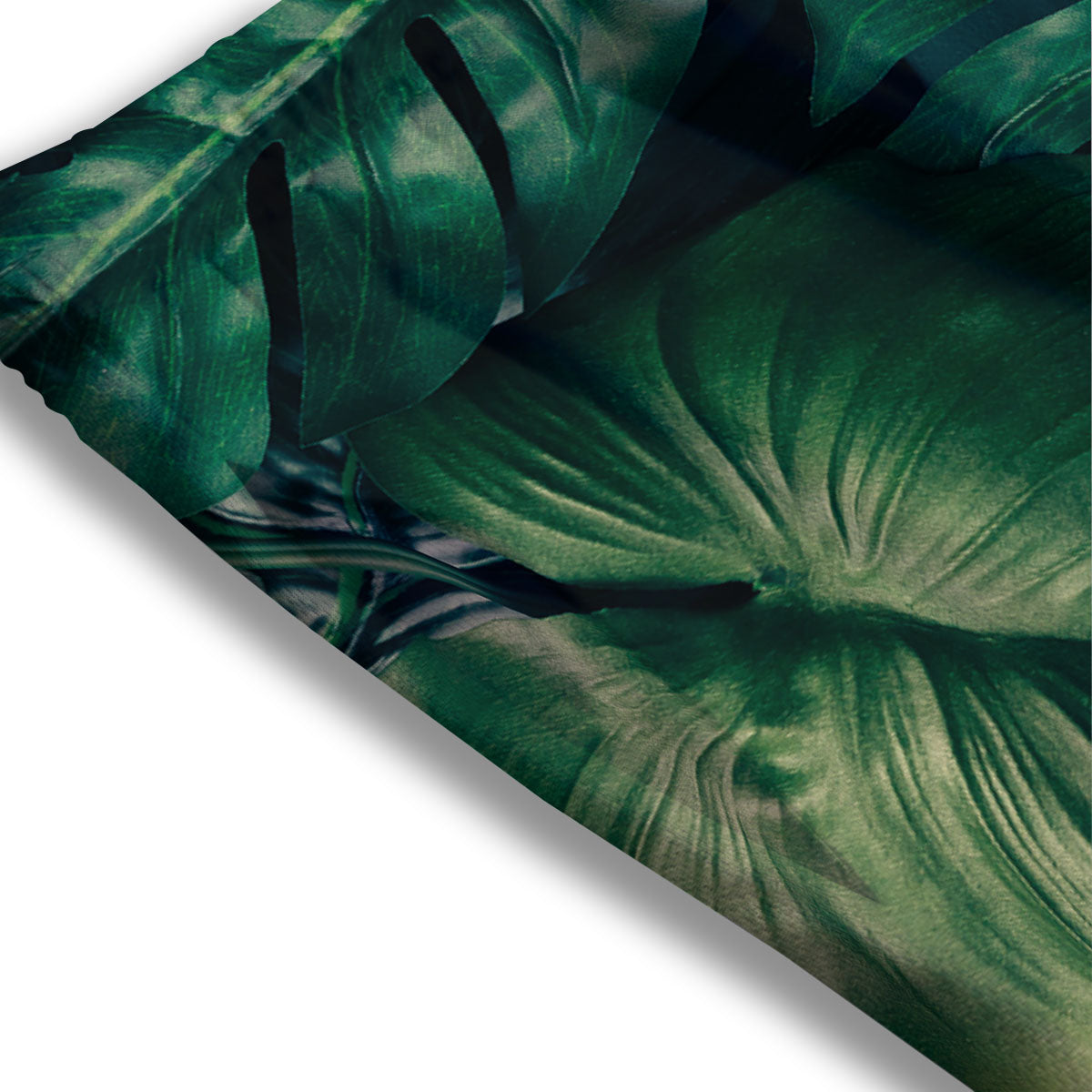 Tropical Leaf Natural Print Mesh Shorts