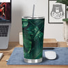 Tropical Leaf Natural Print Tumbler-grizzshop