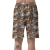 Tropical Leaf Skull Men's Shorts-grizzshop