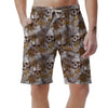 Tropical Leaf Skull Men's Shorts-grizzshop