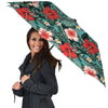 Tropical Leaf Turquoise Print Pattern Umbrella-grizzshop