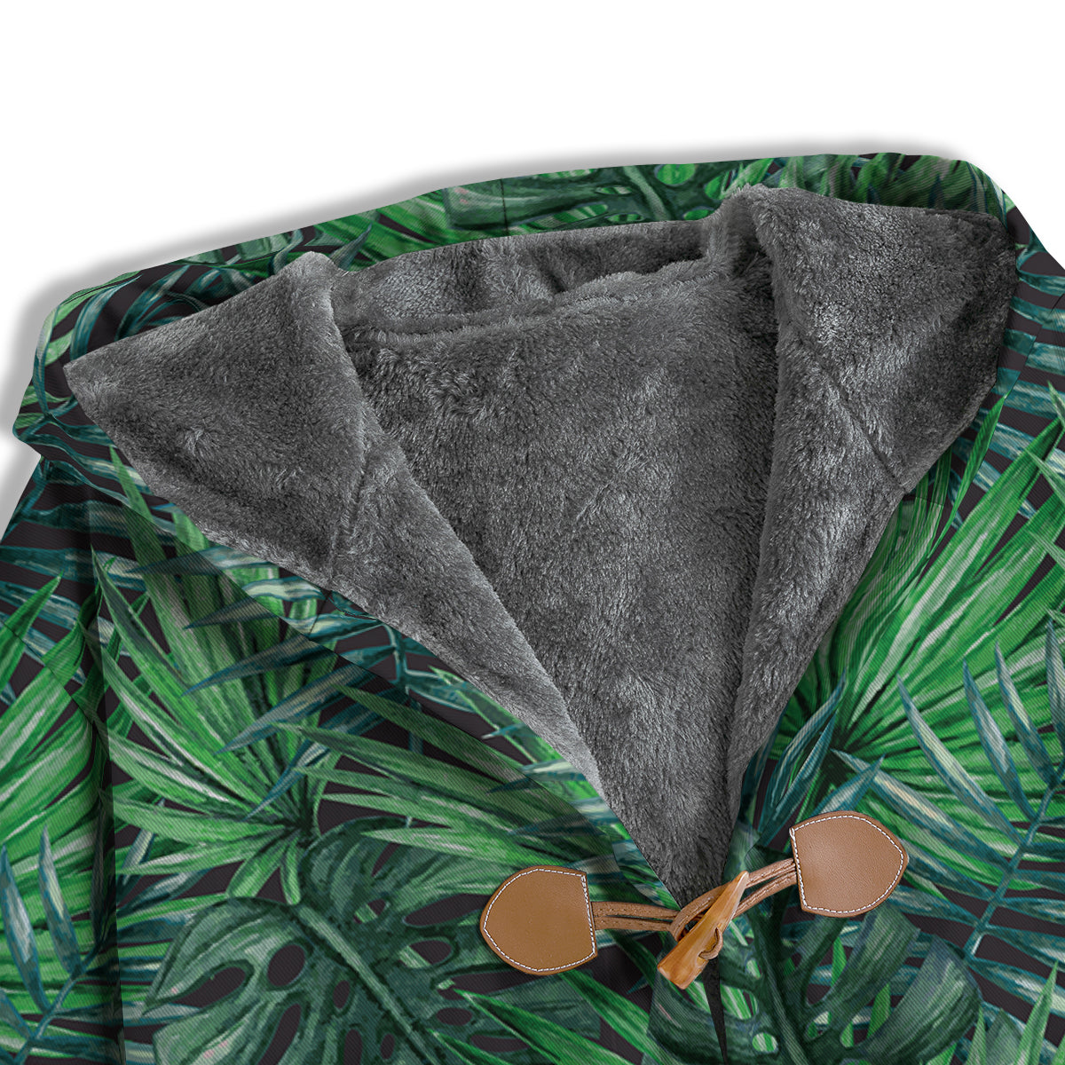 Tropical Leaf Watercolor Print Pattern Men's Windbreaker Jacket-grizzshop