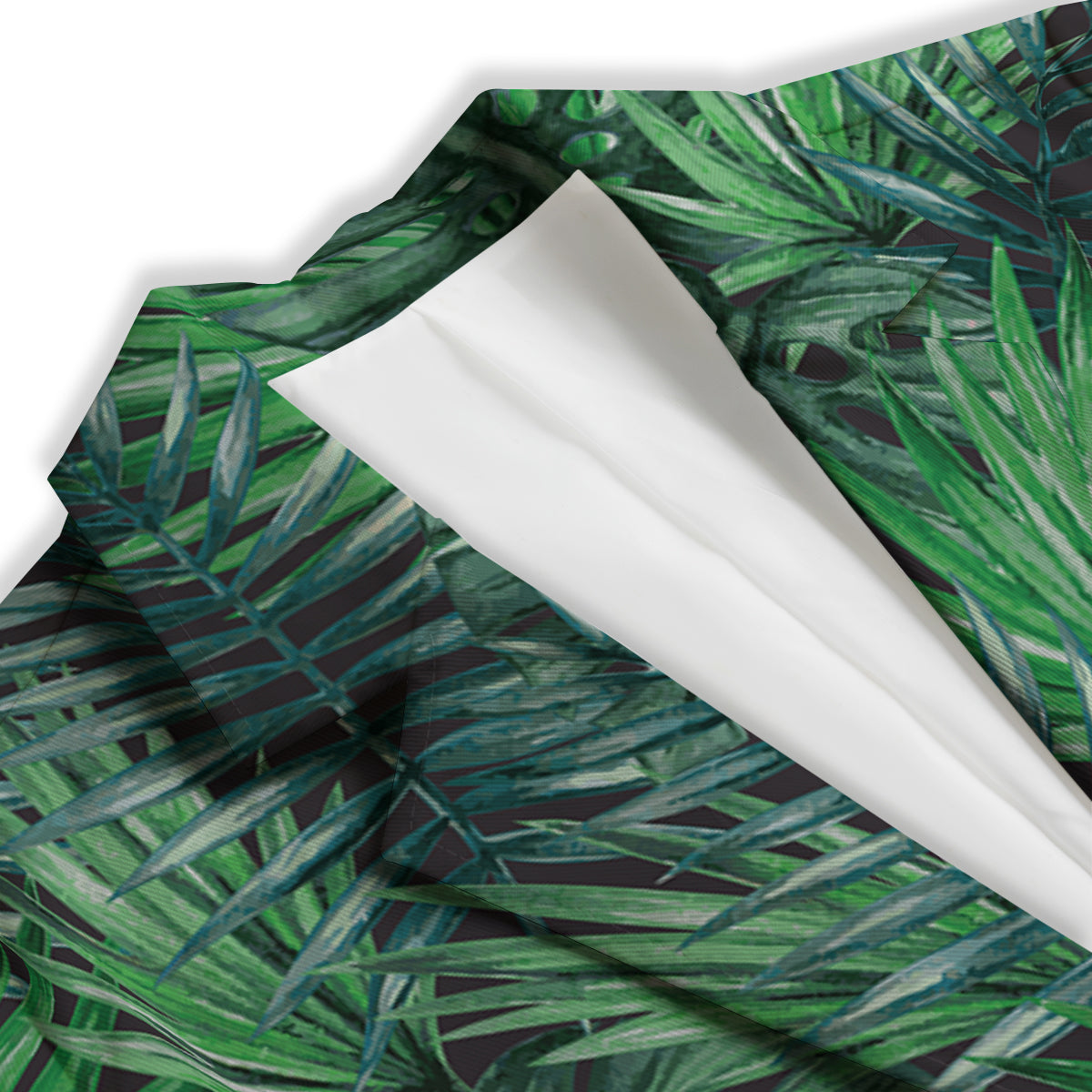 Tropical Leaf Watercolor Print Pattern Women's Blazer-grizzshop