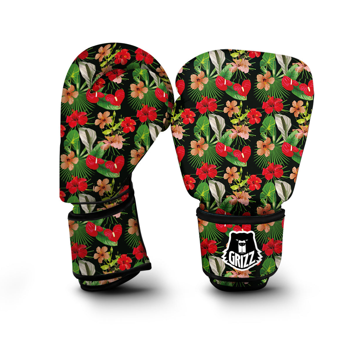 Tropical Leave Boxing Gloves-grizzshop