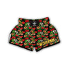 Tropical Leave Muay Thai Boxing Shorts-grizzshop