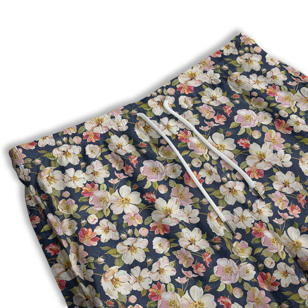 Tropical Leaves Blossom Print Pattern Men's Athletic Shorts