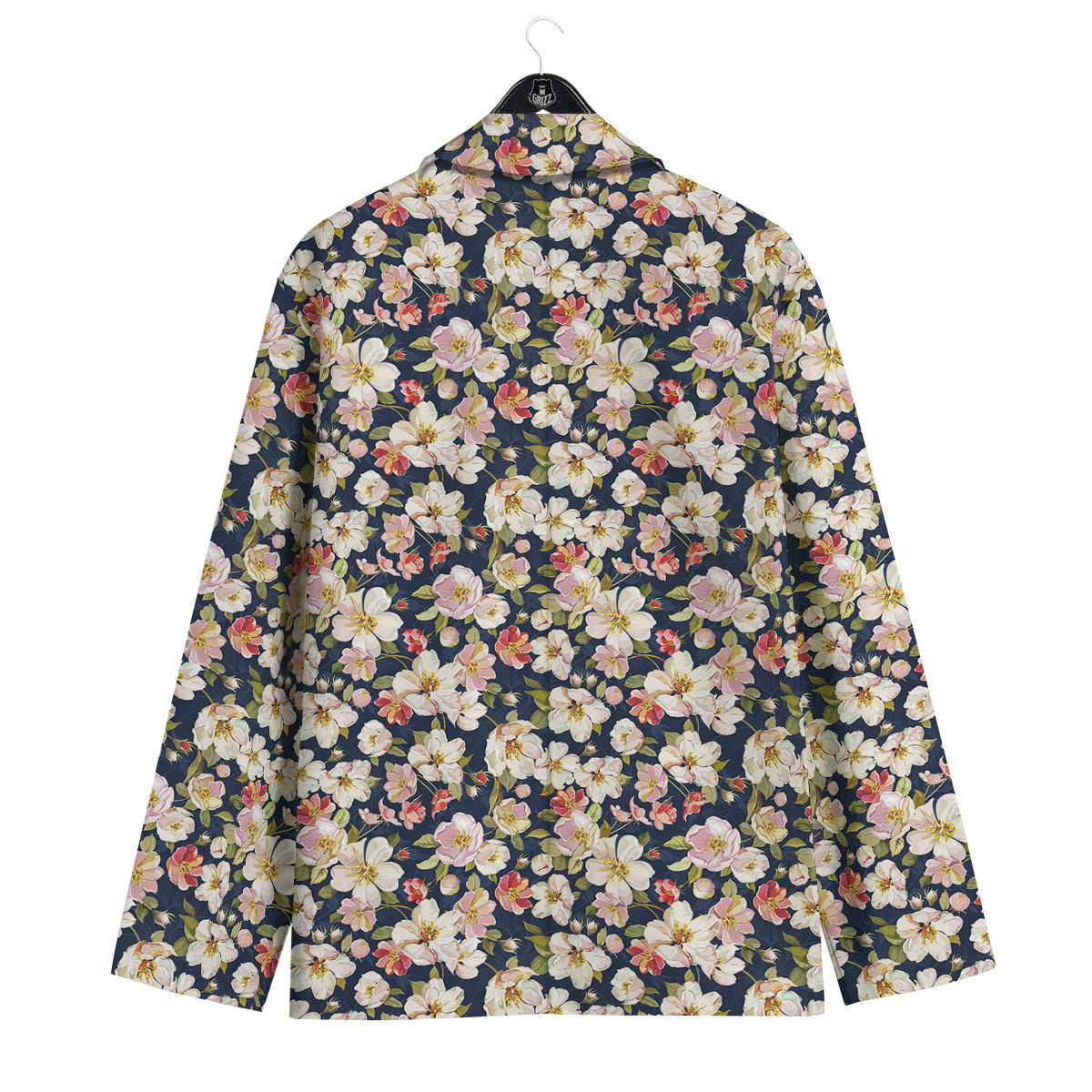 Tropical Leaves Blossom Print Pattern Men's Sport Coat-grizzshop