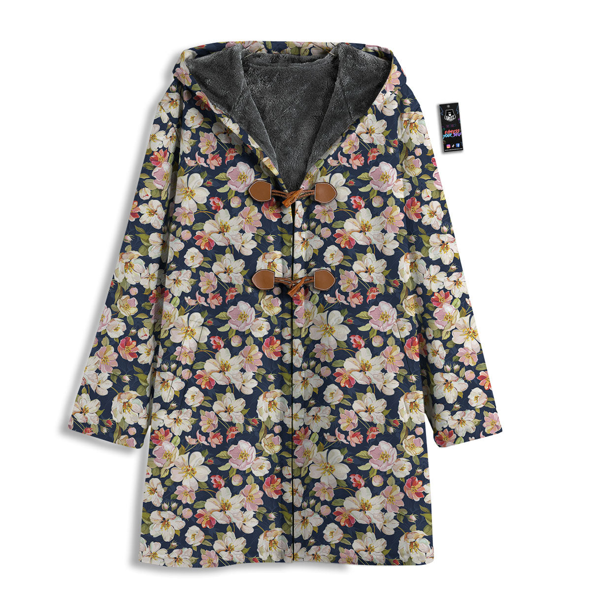 Tropical Leaves Blossom Print Pattern Men's Windbreaker Jacket