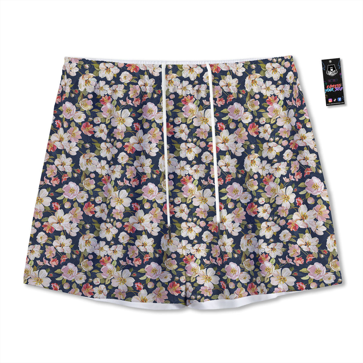 Tree Bamboo Green Print Pattern Mesh Shorts