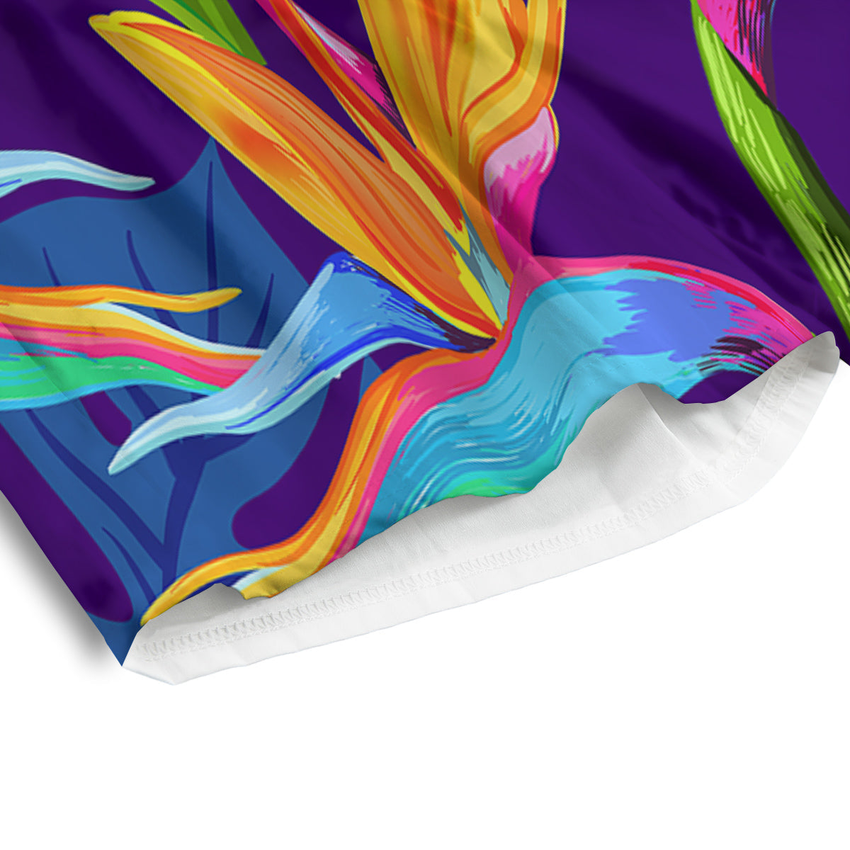Tropical Leaves Colorful Print Pattern Colorful Men's Athletic Shorts-grizzshop